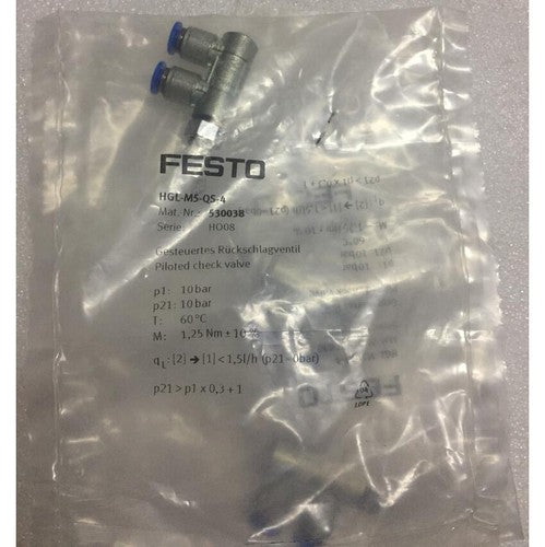 Festo HGL-M5-QS-4 530038 Valve One Free Shipping HGLM5QS4