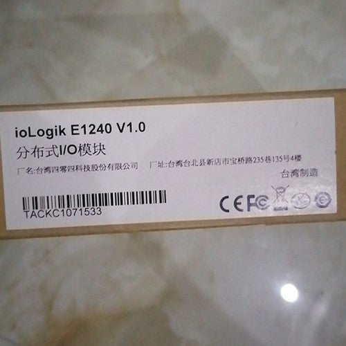1PC Moxa E1240 iologik V1.0.3 Remote Ethernet module ping