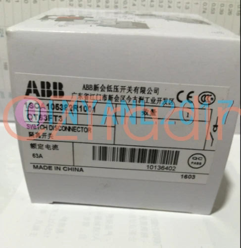 One ABB Switch Disconnect OT63FT3 1SCA105382R1001