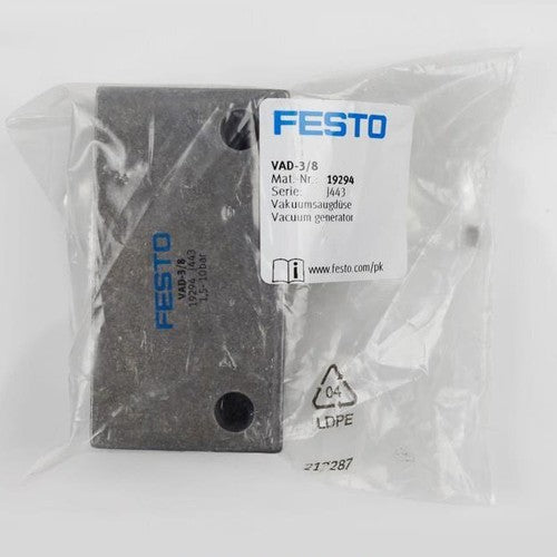 Festo VAD-3/8 19294 Vacuum Generator One VAD3/8 Free Shipping