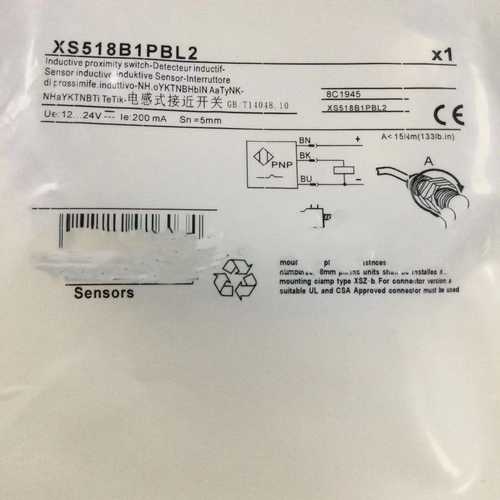 1PC Schneider XS518B1PBL2 Proximity Sensor Free Shipping