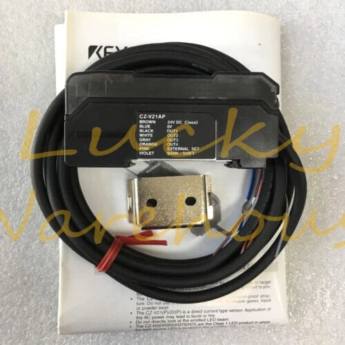 KEYENCE CZ-V21AP Fiber Optic Color Mark Sensor PNP Output #