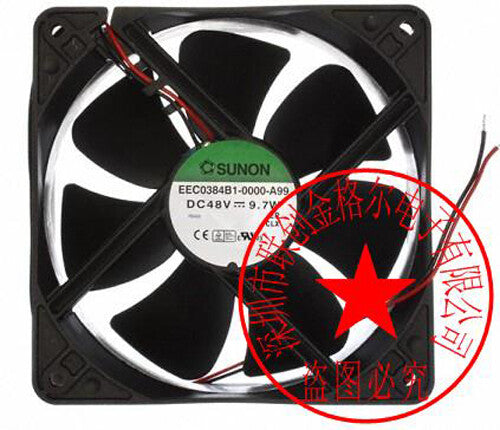 1pcs SUNON EEC0384B1-000C-A99 DC48V 9.7W 12CM axial flow fan