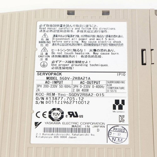 Yaskawa SGDV-2R8A21A Servo Driver 1PC ping SGDV2R8A21A