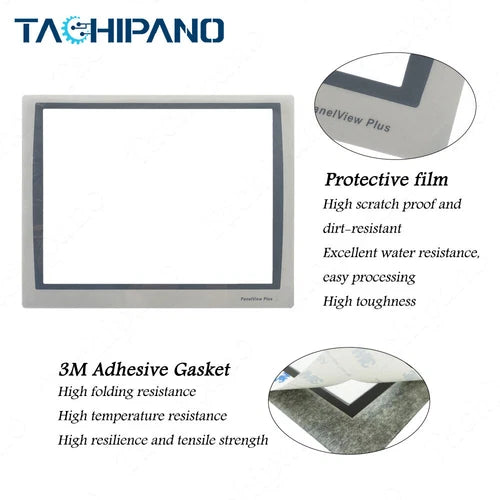 for 2711P-T15C22A9P Panel Glass with Front Overlay to Replace 5pin Touch Screen