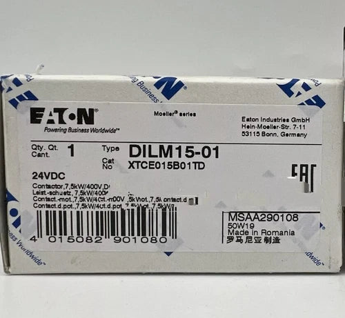 1PC EATON MOELLER DILM15-01 contactor ping DILM1501