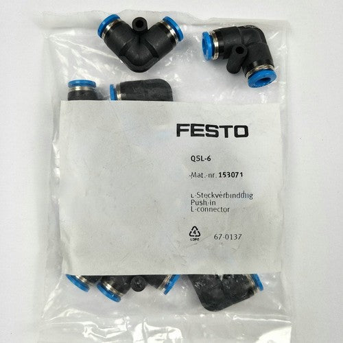 10PCS/1bag Festo QSL-6 153071 Connector Free Shipping QSL-6