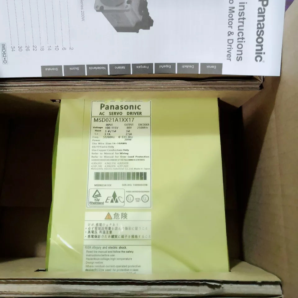 new 1PC Panasonic MSD021A1XX17 Servo Driver In Box ping - PANASONIC
