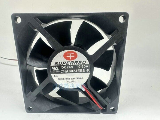new 1 PCS Fan 8CM 2 Pin cooling fan CHA8024EBN-K DC24V 0.30A 8025 - CHA