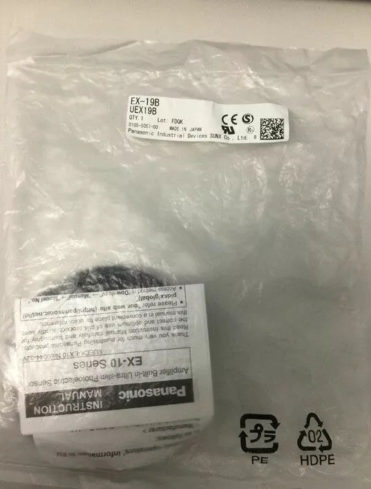 Panasonic SUNX EX-19B Photoelectric Sensor 1 Piece - PANASONIC