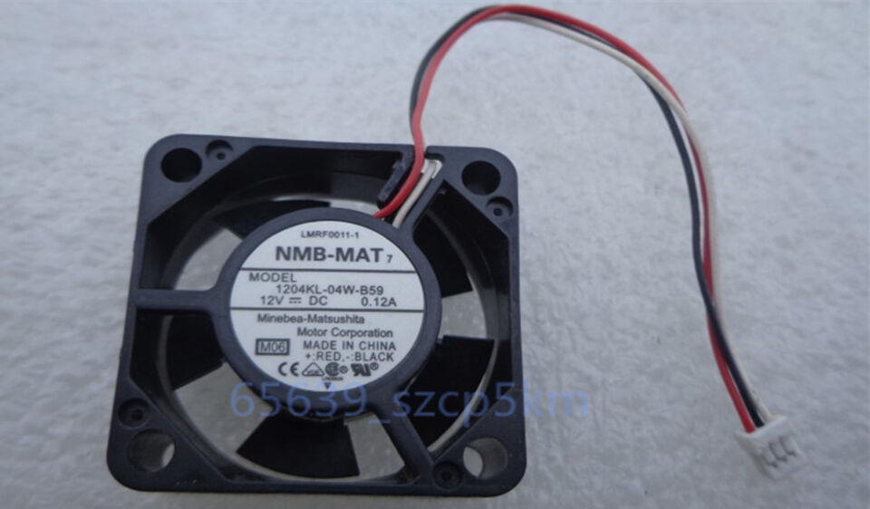 new 1PC Wired Router Cooler Cooling Fan 12V 0.12A 3Pin 1204KL-04W-B59 30 x10mm - KL