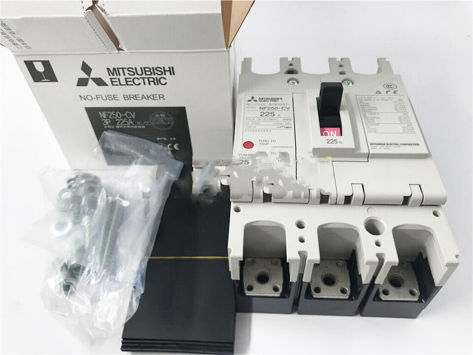 new Mitsubishi NF250-CV 3P 225A Circuit Breaker One NF250CV - MITSUBISHI