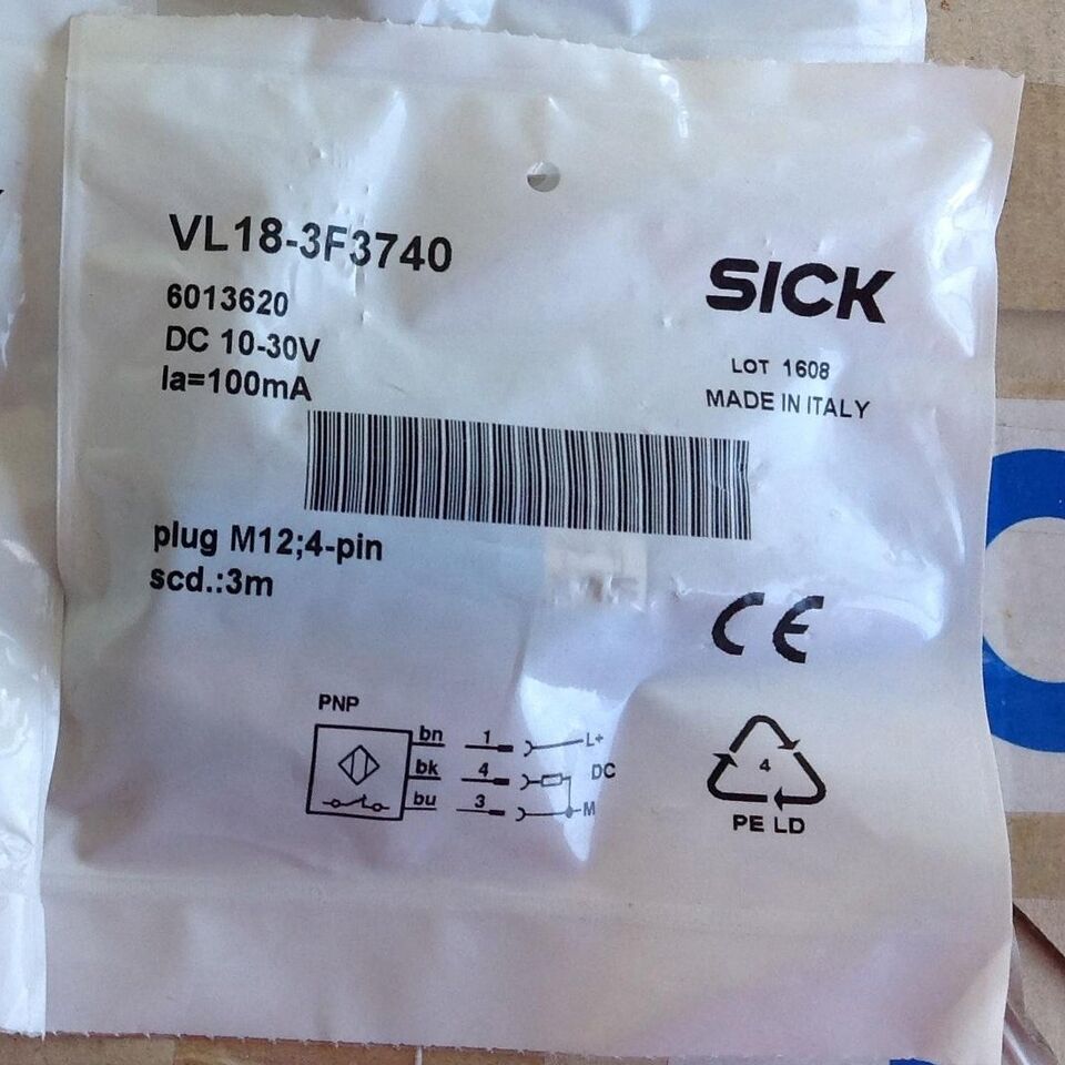 1-Piece Sick VL18-3F3740 Photoelectric Sensor, High-Performance Motion Detection - SICK