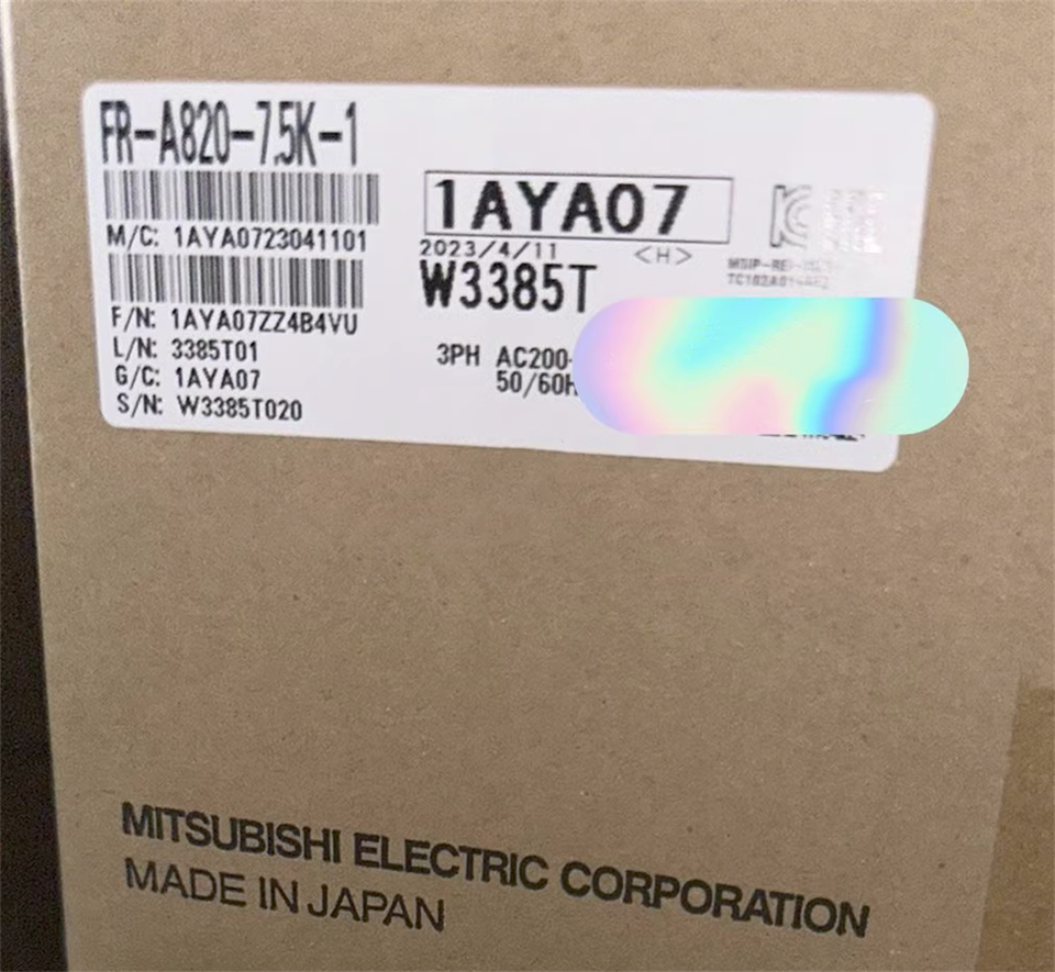 new One Mitsubishi FR-A820-7.5K-1 Inverter FRA8207.5K1 ping - MITSUBISHI