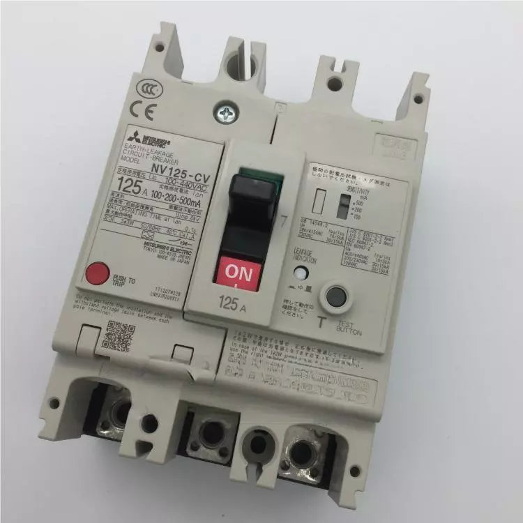 new Mitsubishi NV125-CV 3P 125A Circuit Breaker One NV125CV - MITSUBISHI