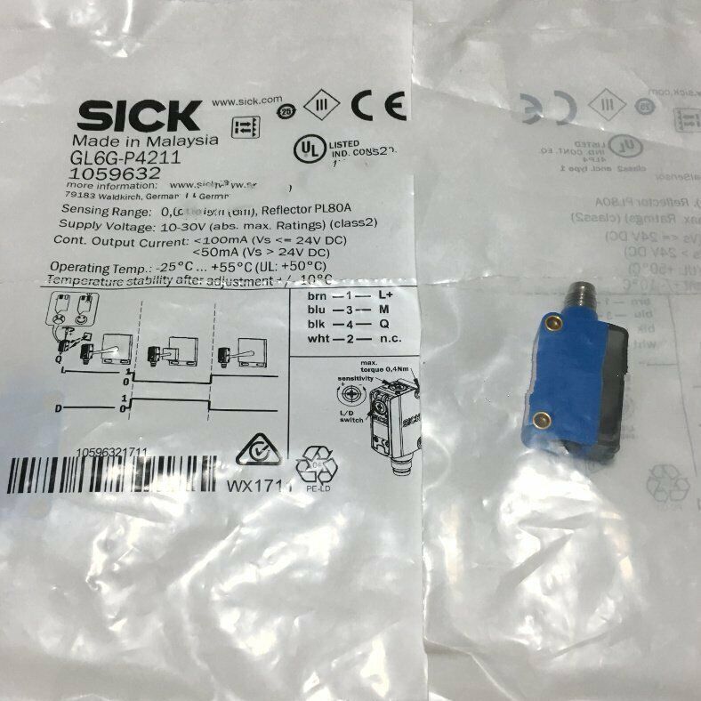 1pc sick gl6g-p4211 photoelectric sensor high precision sensor reliable performance wide application industrial use - SICK