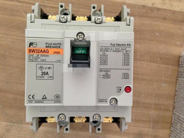 new Fuji BW32AAG 3P 20A Circuit Breaker 1PC - FUJI