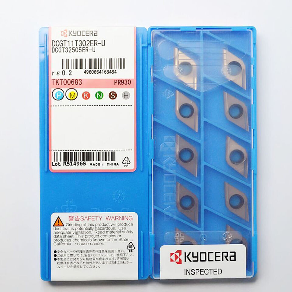Kyocera DCGT11T302ER-U PR930 CNC Carbide Inserts Tool Set - KYOCERA