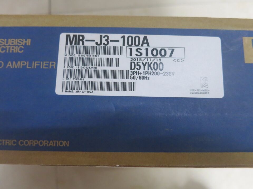 new 1PC Mitsubishi MR-J3-100A MRJ3100A AC Servo Drive In Box - MITSUBISHI
