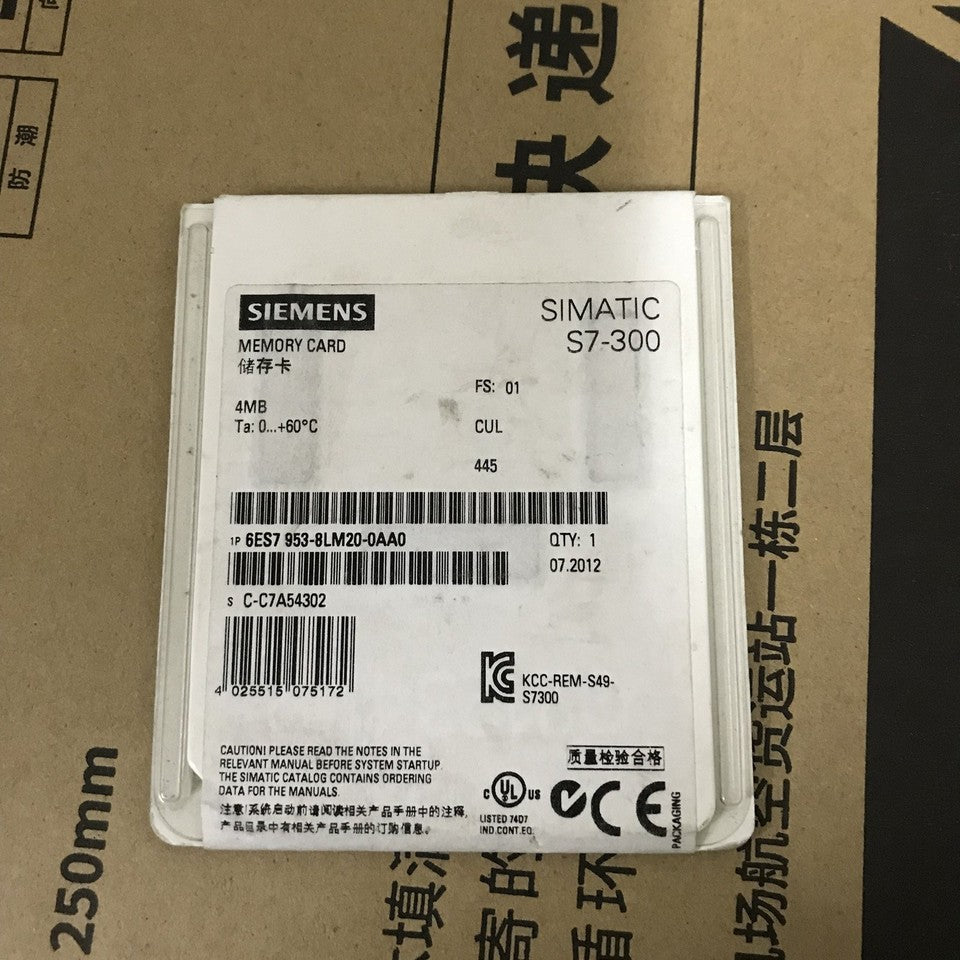 new 1PC Siemens 6ES7953-8LM20-0AA0 Memory Card In Box ping