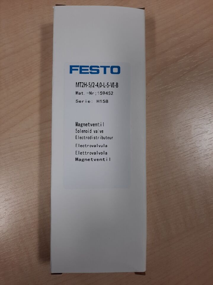 New 1pc FESTO MT2H-5/2-4,0-L-S-VI-B 159452 Solenoid Valve - FESTO