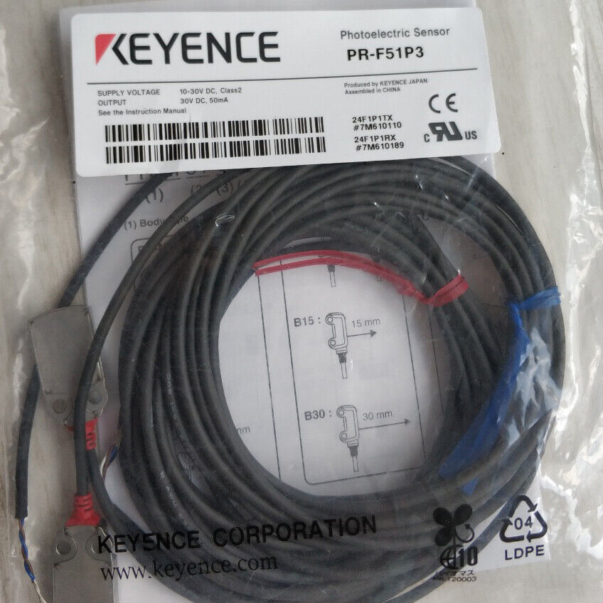 new 1PC Keyence PR-F51P3 Photoelectric Sensor Switch PRF51P3 - KEYENCE