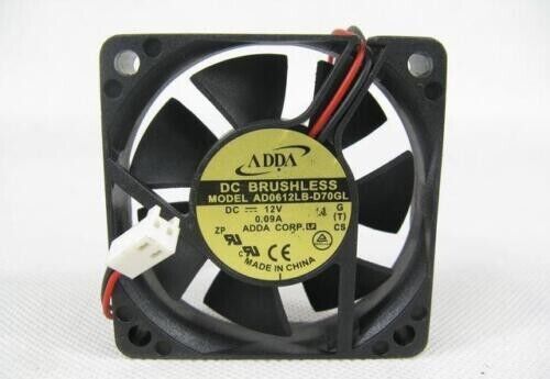 new ADDA AD0612LB-D70GL 60mm 6015 12V 0.09A cooling fan 2pin - ADDA