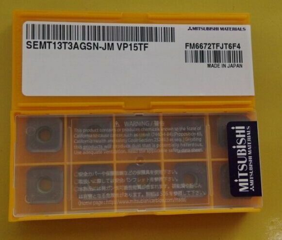 new 10pcs/box Mitsubishi SEMT13T3AGSN-JM VP15TF Carbide Inserts - MITSUBISHI
