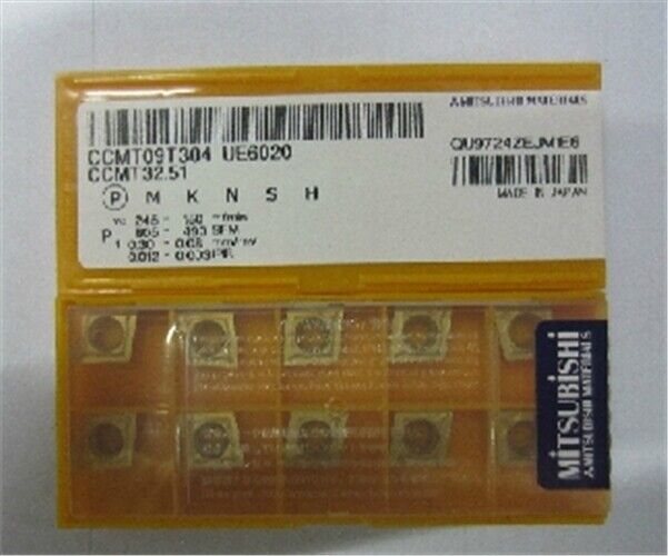 new 10pcs/box Mitsubishi CCMT09T304 VP15TF CCMT32.51 Carbide Inserts Ship - MITSUBISHI
