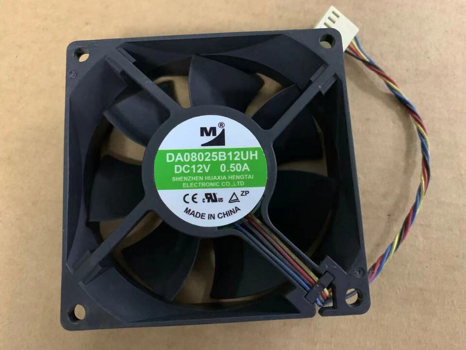 new 1PC 4-wire cooling fan M 8025 DA08025B12UH DC12V 0.50A 80*25MM - PLC INDUSTRY SOLUTIONS