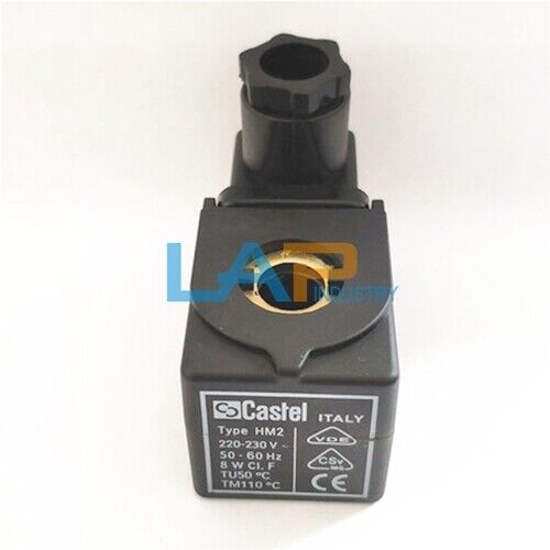 FOR CASTEL SOLENOID COIL 9100/RA6 TYPE HM2 220V~230V 50-60Hz 8W - CASTEL