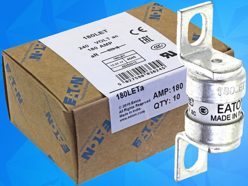 10-Piece 240VAC Fuse BS88:4 180LETA 180A - VENDOR NAME