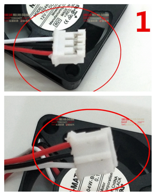 new 1PC Wired Router Cooler Cooling Fan 12V 0.12A 3Pin 1204KL-04W-B59 30 x10mm - KL