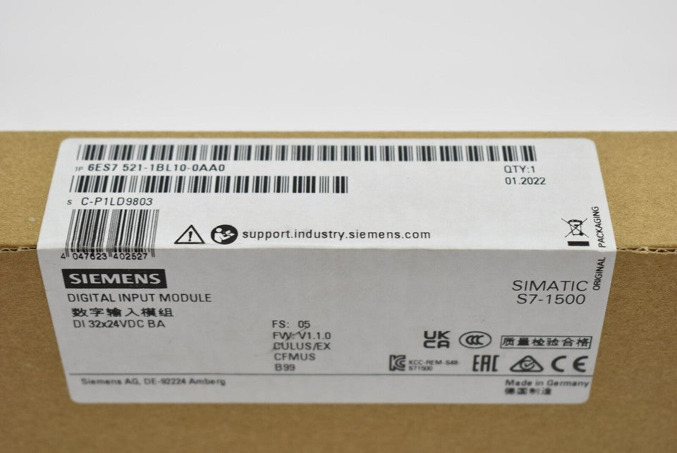 new Siemens 6ES7 521-1BL10-0AA0 6ES7521-1BL10-0AA0 1PC Module ping