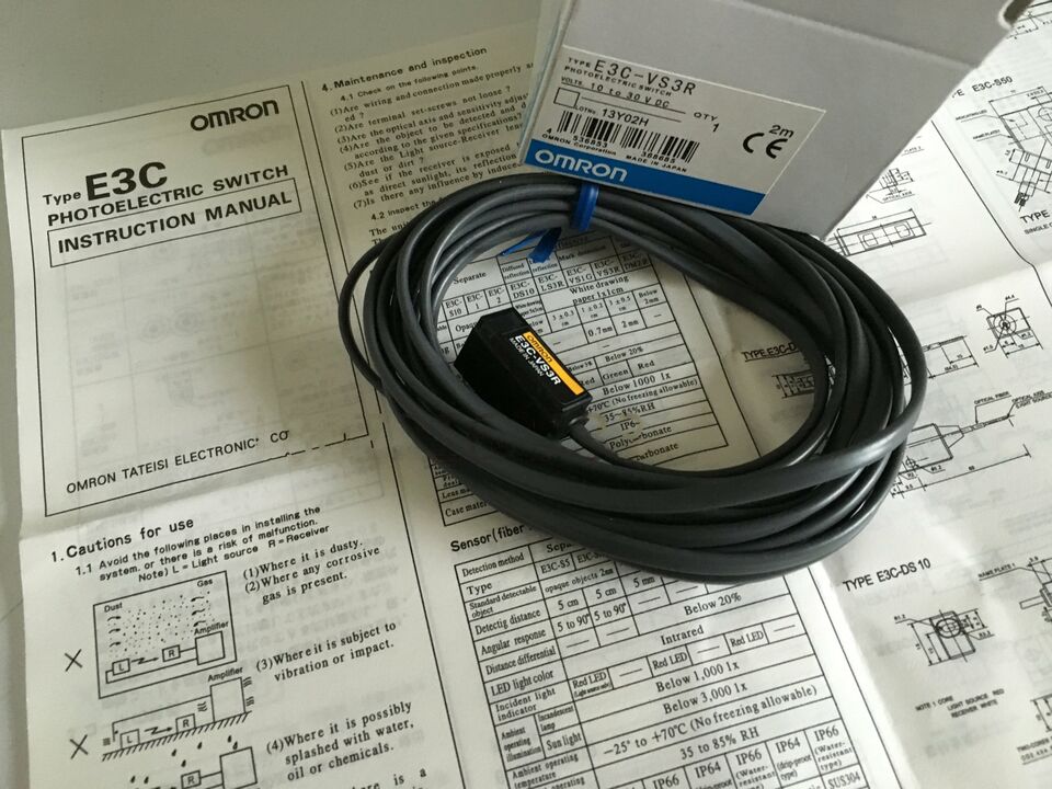 new 1PC Omron E3C-VS3R Photoelectric Sensor E3CVS3R In Box - OMRON