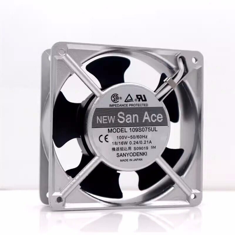 new 1Pcs San Ace120 18/16W 0.24/0.21A cooling fan 109S075UL - SAN ACE