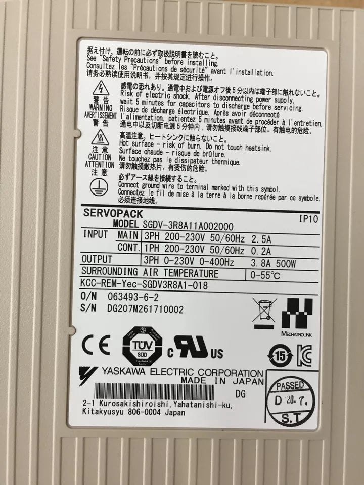 new 1PC Yaskawa SGDV-3R8A11A002000 Servo Drive In Box ping - YASKAWA