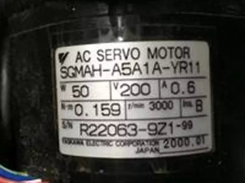 Yaskawa SGMAH-A5A1A-YR11 Servo Motor - YASKAWA