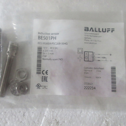 1 PC BALLUFF Proximity Switch Sensor M08EH-PSC20B-S04G - BALLUFF