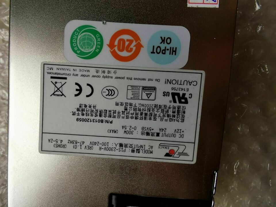 EMACS Server Power Supply P1S-2300V-R 300W - EMACS