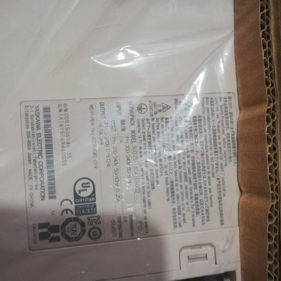 new 1PC Yaskawa SGD7S-180A10A002 Servo Driver SGD7S180A10A002 ping - YASKAWA