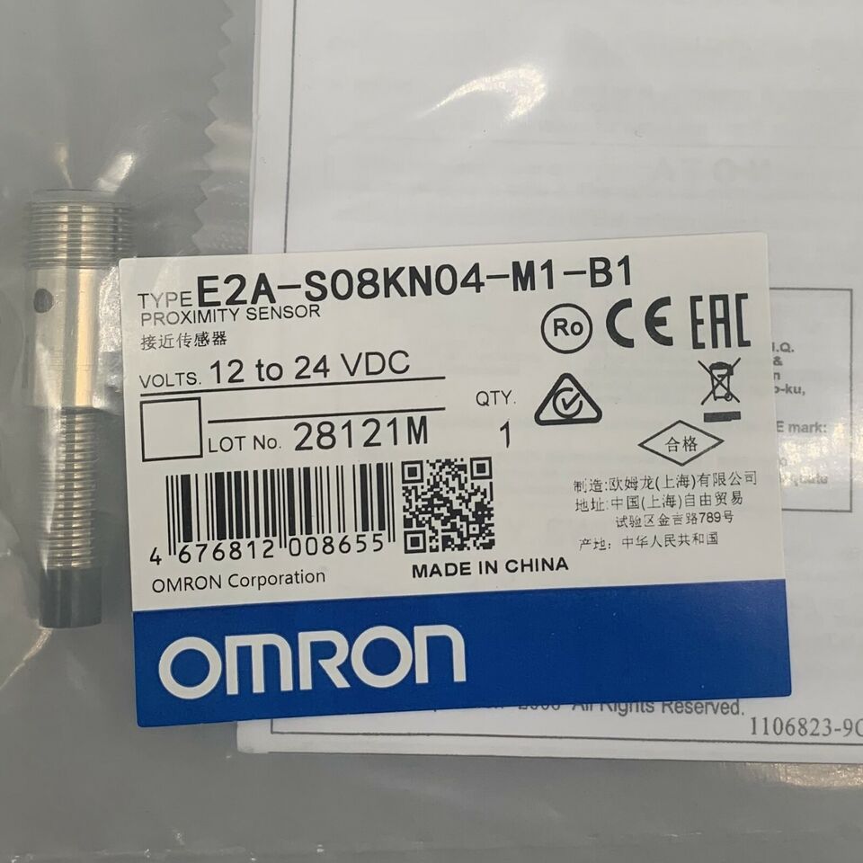 new Omron E2A-S08KN04-M1-B1 Proximity Sensor One E2AS08KN04M1B1 - OMRON