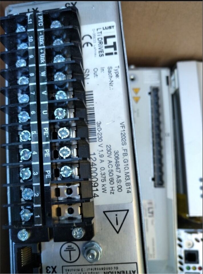 Used LTI Servo Driver VF1202S.FB.G10.M3.B14 - LTI