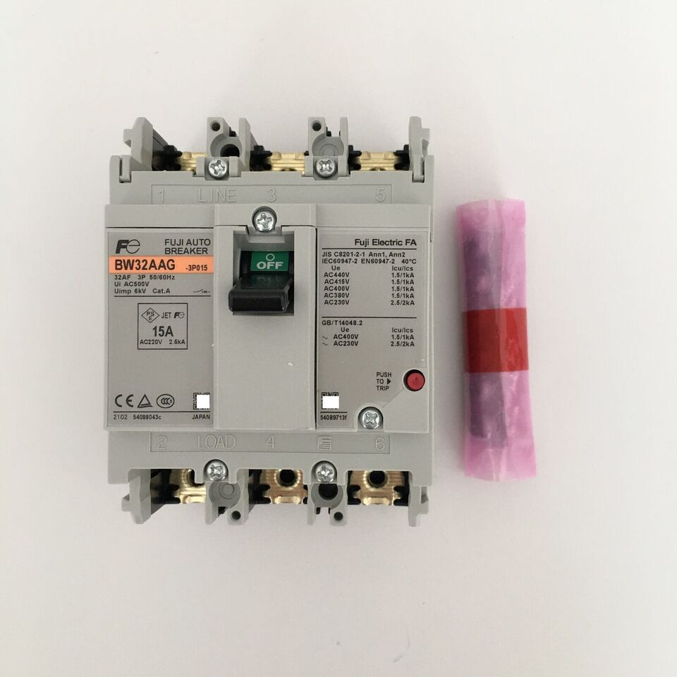 new Fuji BW32AAG 3P 15A Circuit Breaker 1PC - FUJI