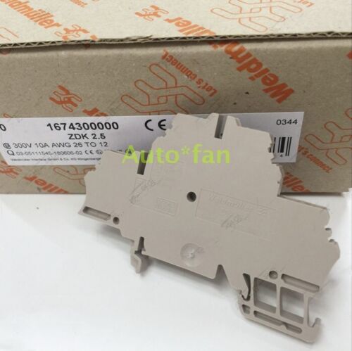 new 50 pcs/box For Weidmuller Double-layer Terminal ZDK 2.5 1674300000