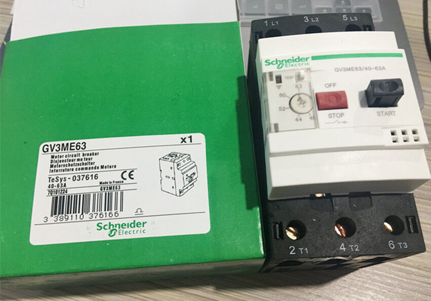 1PC Schneider GV3-ME63 Circuit Breaker, 40-63A, Box - SCHNEIDER ELECTRIC