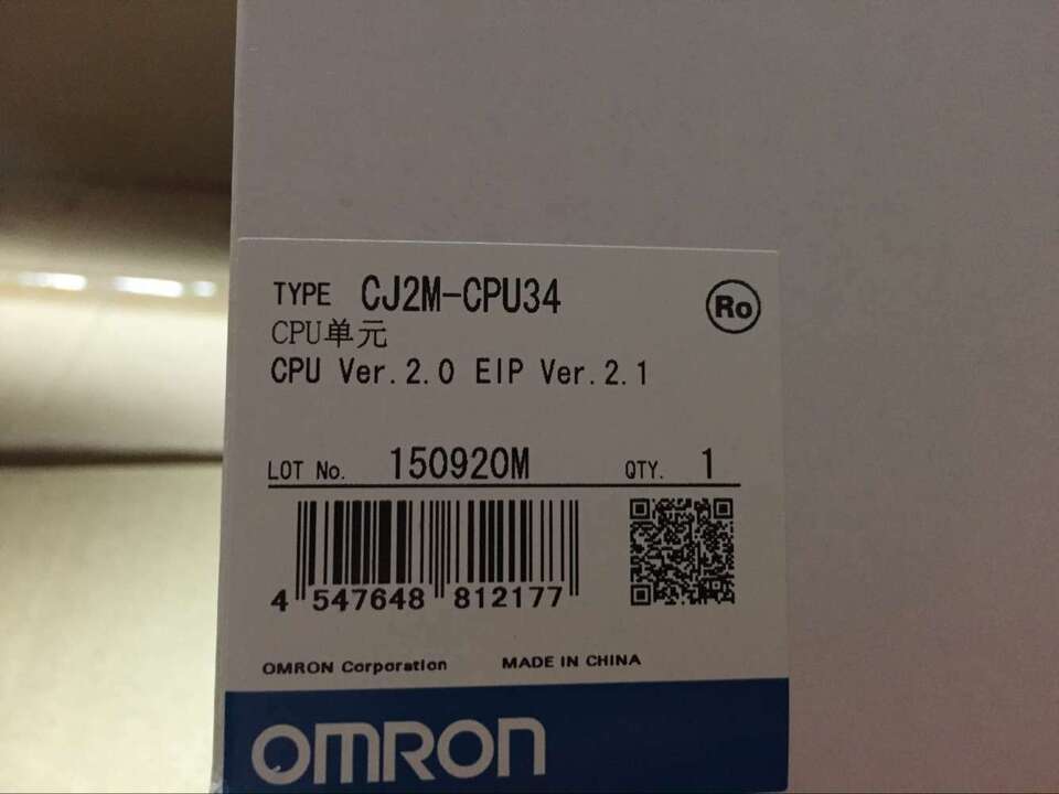 new Omron CJ2M-CPU34 CPU Unit One ping CJ2MCPU34 - OMRON