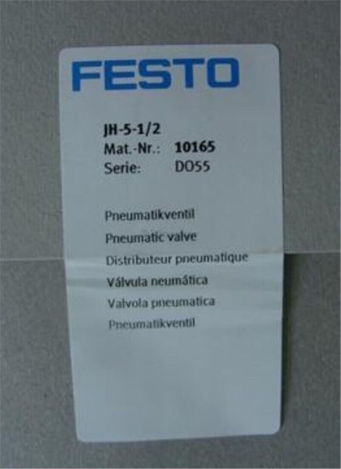 Festo JH-5-1/2 Solenoid Valve – High Precision hydraulic control valve - FESTO