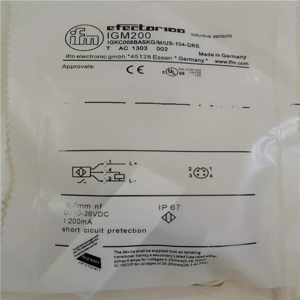 new 1PC IFM IGM200 Proximity Switch Sensor IGM200 ping - IFM