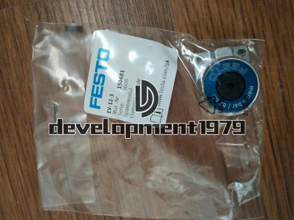 Festo EV-12-3 150681 Cylinder, Industrial Cylinder, High Pressure Cylinder, 150681 Model, 12 Bar Cylinder, 150681 industrial component, 12 bar cylinder, Festo cylinder, 150681 industrial part - FESTO